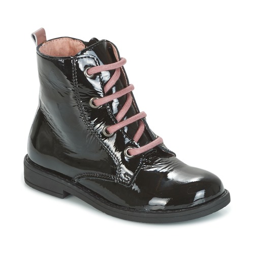 Shoes Girl Mid boots Citrouille et Compagnie HEMANU Black / Pink