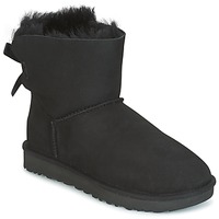 Shoes Women Mid boots UGG Australia MINI BAILEY BOW II Black