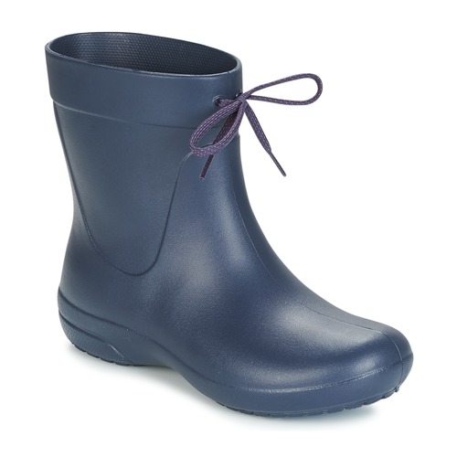Shoes Women Wellington boots Crocs FREESAIL SHORTY RAIN BOOT Navy