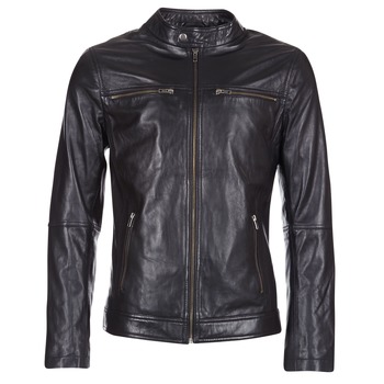 Clothing Men Leather jackets / Imitation leather Yurban ABRACHALEUS Black