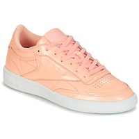 Shoes Women Low top trainers Reebok Classic CLUB C 85 PATENT Pink