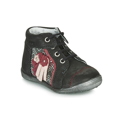 Shoes Girl Mid boots Catimini RAINETTE Black / Silver