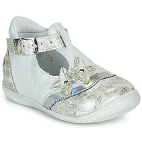 Shoes Girl Flat shoes GBB SELVINA White / Silver