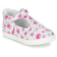 Shoes Girl Flat shoes GBB SABRINA Grey / Pink / White