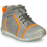 Shoes Boy Mid boots Catimini SEREVAL Grey / Orange