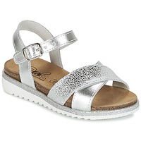 Shoes Girl Sandals Citrouille et Compagnie GAUFRETTE Silver