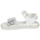 Shoes Girl Sandals Citrouille et Compagnie ILEVANDOK White / Silver