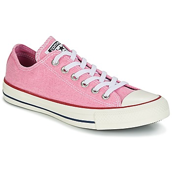Shoes Women Low top trainers Converse Chuck Taylor All Star Ox Stone Wash Pink
