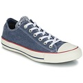Image of Converse Chuck Taylor All Star Ox Stone Wash women's Shoes (Trainers) in Blue