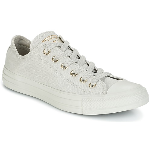 Converse Chuck Taylor All Star Ox Mono Glam Canvas Color Grey - Free  Delivery with Rubbersole.co.uk ! - Shoes Low top trainers Women £ 44.19