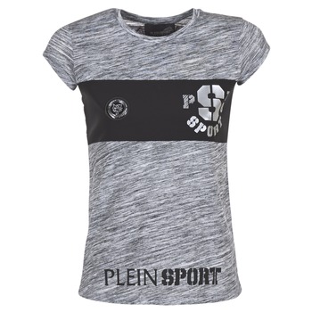 Clothing Women Short-sleeved t-shirts Philipp Plein Sport THINK WHAT U WANT Grey