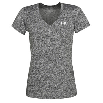 Clothing Women Short-sleeved t-shirts Under Armour TECH SSV - TWIST Grey