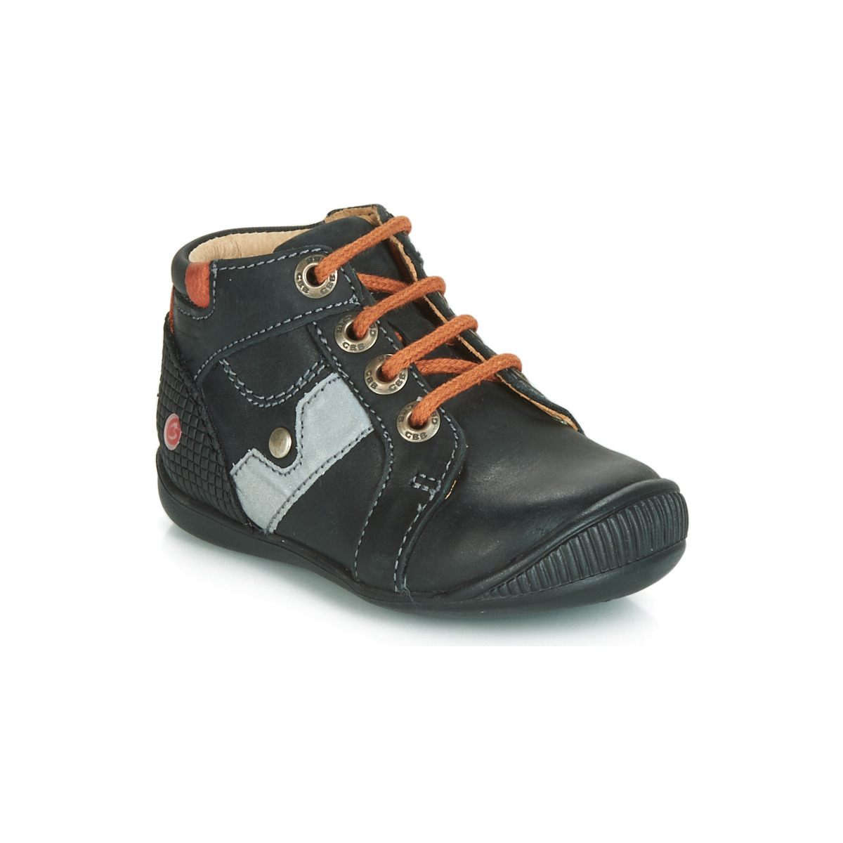 Shoes Boy Hi top trainers GBB REGIS Black / Orange