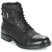 Shoes Men Mid boots Jack & Jones ALBANY LEATHER Black