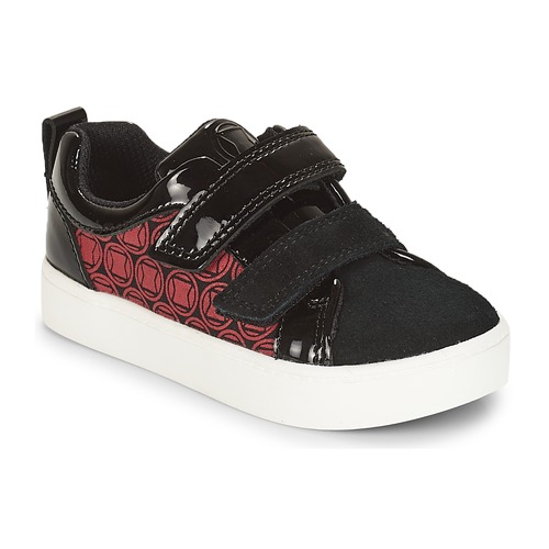 Shoes Boy Low top trainers Clarks City Hero Lo  black / Red