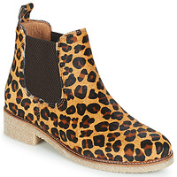 Shoes Women Mid boots Bensimon BOOTS CREPE Leopard