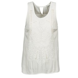 Clothing Women Tops / Sleeveless T-shirts See U Soon CHELSEA White / Grey