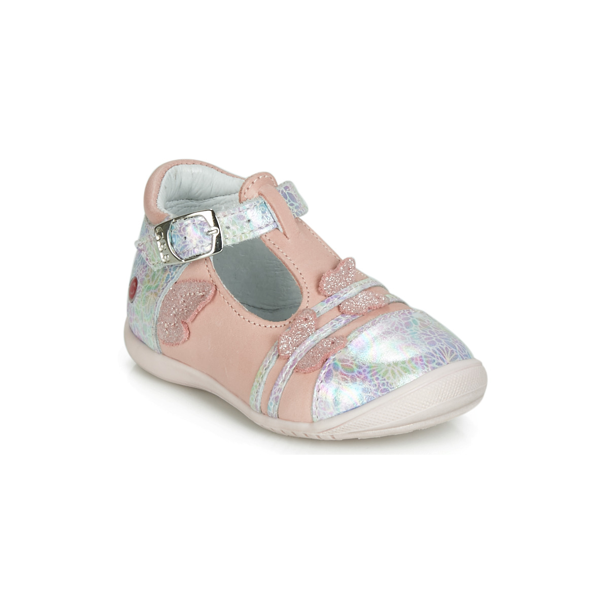 Shoes Girl Flat shoes GBB MERTONE Pink / Silver