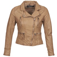 Clothing Women Leather jackets / Imitation leather Oakwood CAMERA Cognac
