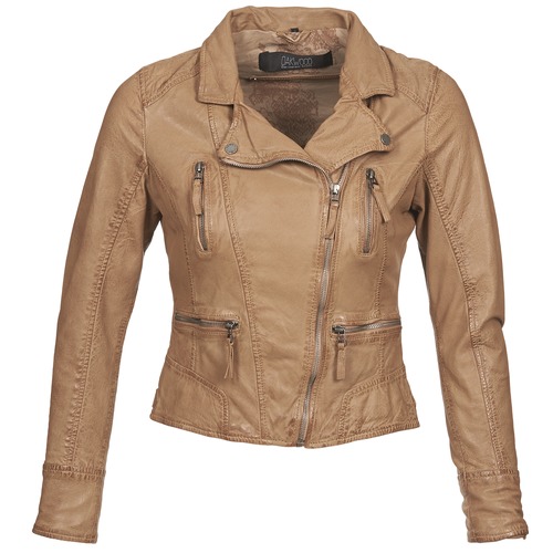 Oakwood Alizee Leather Jacket in Brown Womens Clothing Jackets Leather jackets 
